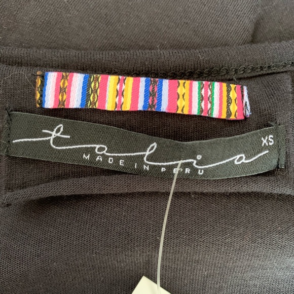 Talia Ainsley Long Sleeves Top Black XS - Picture 7 of 8